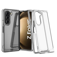 Load image into Gallery viewer, Samsung Galaxy Z Fold 5/Fold5 Clear Hybrid Slim Hard Back TPU Case Chrome Buttons