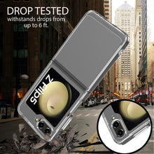 Load image into Gallery viewer, Samsung Galaxy Z Flip 5/Flip5 Clear Hybrid Slim Hard Back TPU Case Chrome Buttons