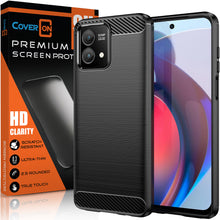 Load image into Gallery viewer, Motorola Moto G Stylus 5G 2023 Case Slim TPU Phone Cover w/ Carbon Fiber