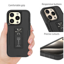 Load image into Gallery viewer, Apple iPhone 15 Pro Case Heavy Duty Rugged Phone Cover w/ Kickstand