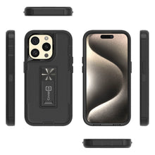Load image into Gallery viewer, Apple iPhone 15 Pro Case Heavy Duty Rugged Phone Cover w/ Kickstand