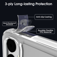 Load image into Gallery viewer, Samsung Galaxy A05s Clear Hybrid Slim Hard Back TPU Case Chrome Buttons