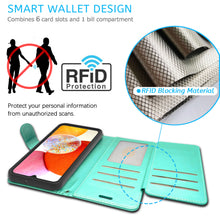 Load image into Gallery viewer, Samsung Galaxy A15 5G Wallet Case RFID Blocking Leather Folio Phone Pouch