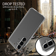 Load image into Gallery viewer, Samsung Galaxy S24 Clear Hybrid Slim Hard Back TPU Case Chrome Buttons