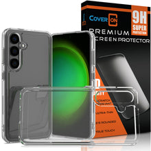 Load image into Gallery viewer, Samsung Galaxy S24 Clear Hybrid Slim Hard Back TPU Case Chrome Buttons