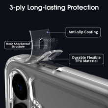 Load image into Gallery viewer, Samsung Galaxy S24+ Plus Clear Hybrid Slim Hard Back TPU Case Chrome Buttons