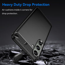 Load image into Gallery viewer, Samsung Galaxy S24+ Plus Case Slim TPU Phone Cover w/ Carbon Fiber