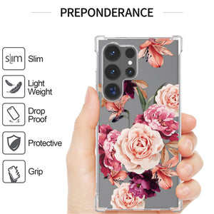 Samsung Galaxy S24 Ultra Slim Case Transparent Clear TPU Design Phone Cover