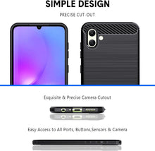 Load image into Gallery viewer, Samsung Galaxy A05 (SM-A055F) Phone Case Slim TPU Phone Cover w/ Carbon Fiber