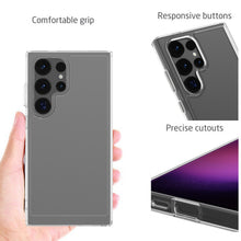 Load image into Gallery viewer, Samsung Galaxy S24 Ultra Clear Hybrid Slim Hard Back TPU Case Chrome Buttons