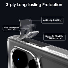 Load image into Gallery viewer, Samsung Galaxy S24 Ultra Clear Hybrid Slim Hard Back TPU Case Chrome Buttons