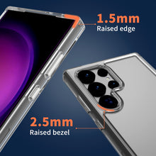 Load image into Gallery viewer, Samsung Galaxy S24 Ultra Clear Hybrid Slim Hard Back TPU Case Chrome Buttons