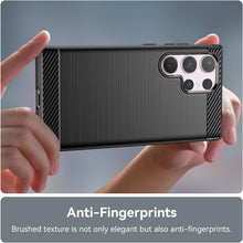 Load image into Gallery viewer, Samsung Galaxy S24 Ultra Case Slim TPU Phone Cover w/ Carbon Fiber