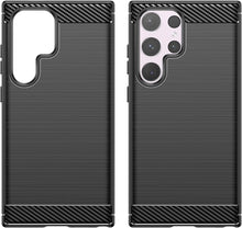Load image into Gallery viewer, Samsung Galaxy S24 Ultra Case Slim TPU Phone Cover w/ Carbon Fiber