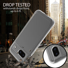 Load image into Gallery viewer, Google Pixel 8a Clear Hybrid Slim Hard Back TPU Case Chrome Buttons
