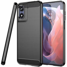 Load image into Gallery viewer, Motorola Moto G Play 2024 Case Slim TPU Phone Cover w/ Carbon Fiber