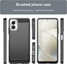 Load image into Gallery viewer, Motorola Moto G Power 5G 2024 Case Slim TPU Phone Cover w/ Carbon Fiber