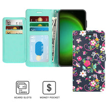 Load image into Gallery viewer, Samsung Galaxy S24 Wallet Case RFID Blocking Leather Folio Phone Pouch