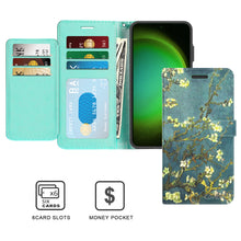 Load image into Gallery viewer, Samsung Galaxy S24 Wallet Case RFID Blocking Leather Folio Phone Pouch