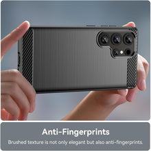 Load image into Gallery viewer, Samsung Galaxy S25 Ultra Case Slim TPU Phone Cover w/ Carbon Fiber