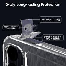 Load image into Gallery viewer, Samsung Galaxy A15 5G Clear Hybrid Slim Hard Back TPU Case Chrome Buttons