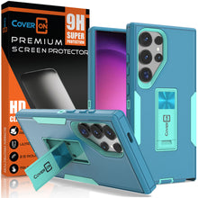 Load image into Gallery viewer, Samsung Galaxy S24 Ultra Case Heavy Duty Rugged Phone Cover w/ Kickstand