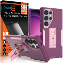 Load image into Gallery viewer, Samsung Galaxy S24 Ultra Case Heavy Duty Rugged Phone Cover w/ Kickstand