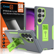 Load image into Gallery viewer, Samsung Galaxy S24 Ultra Case Heavy Duty Rugged Phone Cover w/ Kickstand