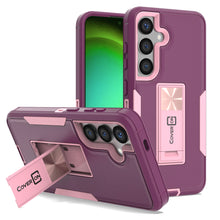 Load image into Gallery viewer, Samsung Galaxy S24 Case Heavy Duty Rugged Phone Cover w/ Kickstand