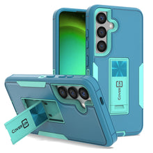 Load image into Gallery viewer, Samsung Galaxy S24 Case Heavy Duty Rugged Phone Cover w/ Kickstand