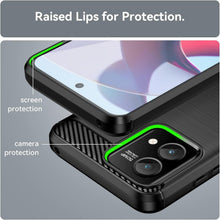 Load image into Gallery viewer, Motorola Moto G 5G (2024) Case Slim TPU Phone Cover w/ Carbon Fiber