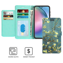 Load image into Gallery viewer, Samsung Galaxy A55 5G Wallet Case RFID Blocking Leather Folio Phone Pouch