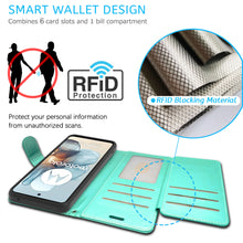 Load image into Gallery viewer, Motorola Moto G Power 5G 2024 Wallet Case RFID Blocking Leather Folio Phone Pouch
