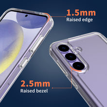 Load image into Gallery viewer, Samsung Galaxy S25 Plus Clear Hybrid Slim Hard Back TPU Case Chrome Buttons