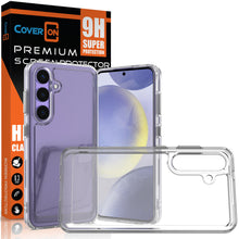 Load image into Gallery viewer, Samsung Galaxy S25 Plus Clear Hybrid Slim Hard Back TPU Case Chrome Buttons
