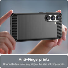 Load image into Gallery viewer, Samsung Galaxy S25 Case Slim TPU Phone Cover w/ Carbon Fiber