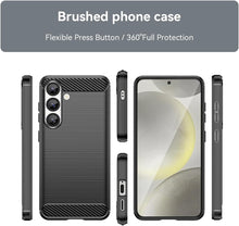 Load image into Gallery viewer, Samsung Galaxy S25 Case Slim TPU Phone Cover w/ Carbon Fiber