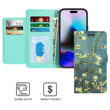 Load image into Gallery viewer, Apple iPhone 16 PRO Wallet Case RFID Blocking Leather Folio Phone Pouch (Copy)