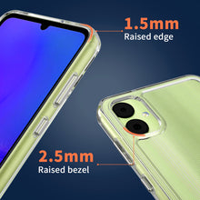 Load image into Gallery viewer, Samsung Galaxy A05 (SM-A055F) Clear Hybrid Slim Hard Back TPU Case Chrome Buttons