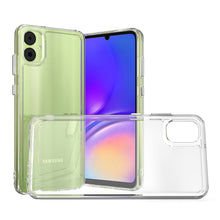 Load image into Gallery viewer, Samsung Galaxy A05 (SM-A055F) Clear Hybrid Slim Hard Back TPU Case Chrome Buttons