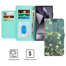 Load image into Gallery viewer, Samsung Galaxy S25 Ultra Wallet Case RFID Blocking Leather Folio Phone Pouch
