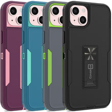 Load image into Gallery viewer, Apple iPhone 15 Plus Case Heavy Duty Rugged Phone Cover w/ Kickstand