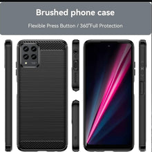 Load image into Gallery viewer, T-Mobile REVVL 6X Pro 5G Case Slim TPU Phone Cover w/ Carbon Fiber