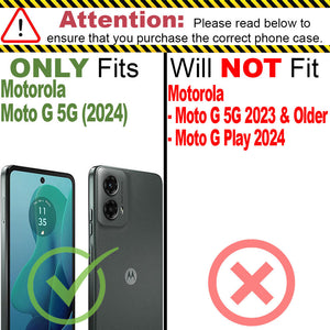 Motorola Moto G 5G (2024) Case Slim TPU Phone Cover w/ Carbon Fiber