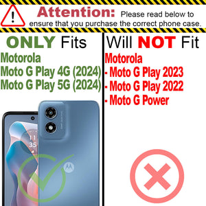 Motorola Moto G Play 2024 Case Military Grade Heavy Duty Phone Cover