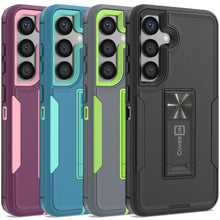 Load image into Gallery viewer, Samsung Galaxy S24 Case Heavy Duty Rugged Phone Cover w/ Kickstand