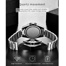 Load image into Gallery viewer, Watches For Men, Classic Stainless Steel Wristband 30M Waterproof Quartz Mens Watch