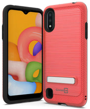Load image into Gallery viewer, Samsung Galaxy A01 (US Version) Case - Metal Kickstand Hybrid Phone Cover - SleekStand Series