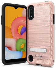 Load image into Gallery viewer, Samsung Galaxy A01 (US Version) Case - Metal Kickstand Hybrid Phone Cover - SleekStand Series
