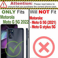 Load image into Gallery viewer, Motorola Moto G 5G 2022 Case Heavy Duty Rugged Phone Cover w/ Kickstand